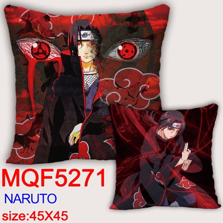 Naruto Square double-sided full-color pillow cushion 45X45CM NO FILLING MQF 5271