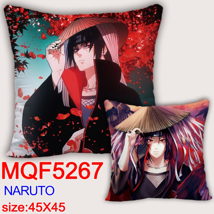 Naruto Square double-sided full-color pillow cushion 45X45CM NO FILLING MQF 5267