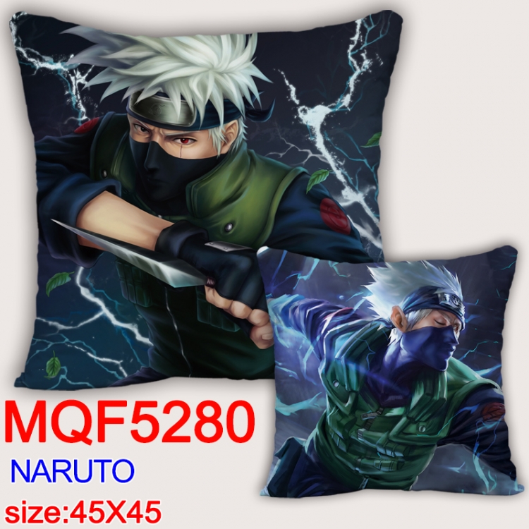 Naruto Square double-sided full-color pillow cushion 45X45CM NO FILLING MQF 5280