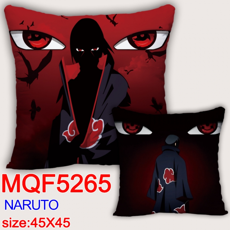 Naruto Square double-sided full-color pillow cushion 45X45CM NO FILLING  MQF 5265