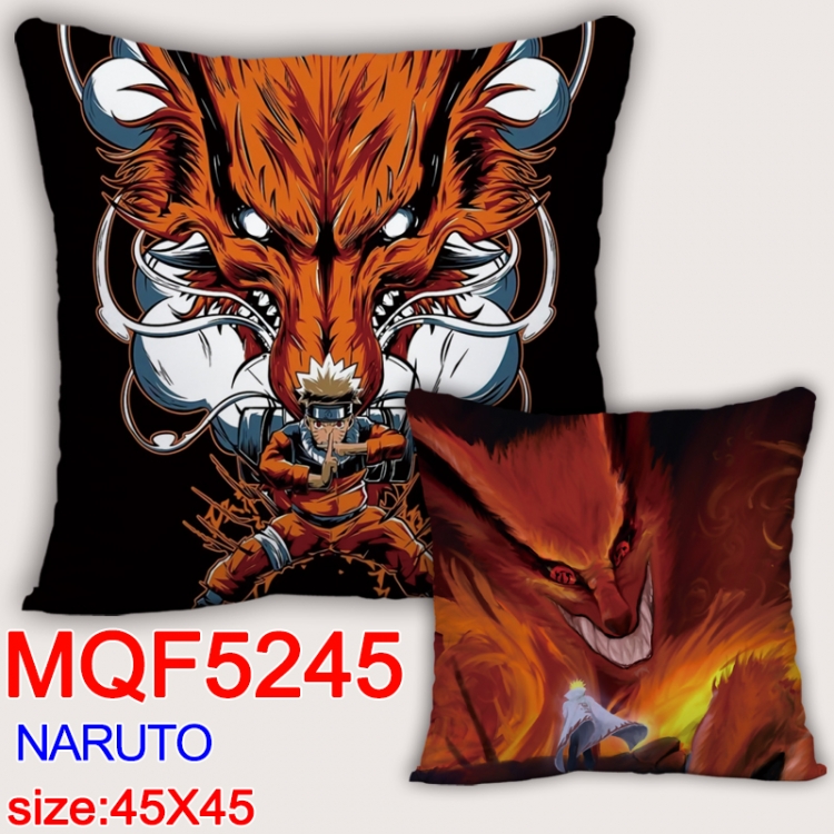 Naruto Square double-sided full-color pillow cushion 45X45CM NO FILLING MQF 5245