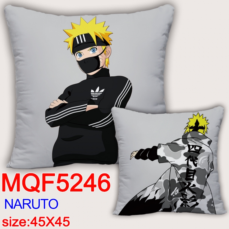 Naruto Square double-sided full-color pillow cushion 45X45CM NO FILLING MQF 5246