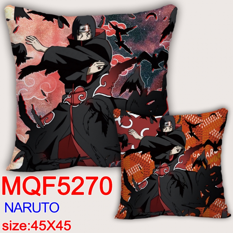 Naruto Square double-sided full-color pillow cushion 45X45CM NO FILLING MQF 5270