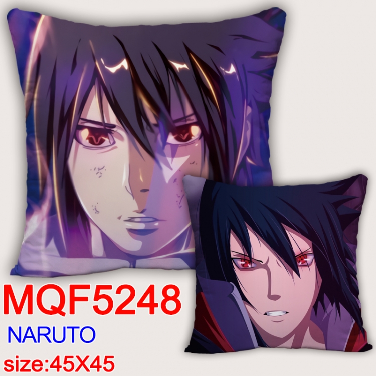 Naruto Square double-sided full-color pillow cushion 45X45CM NO FILLING  MQF 5248