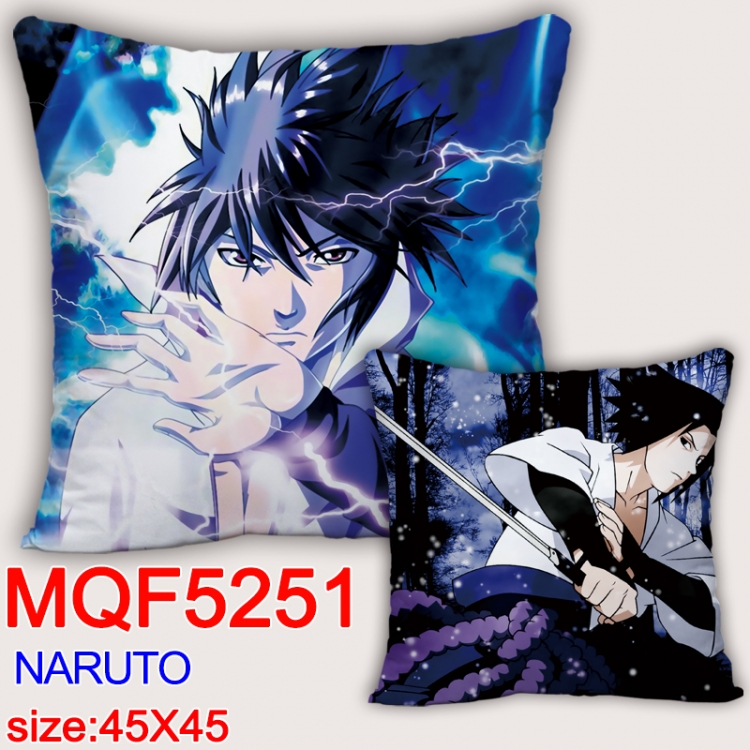 Naruto Square double-sided full-color pillow cushion 45X45CM NO FILLING MQF 5251