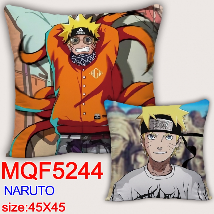 Naruto Square double-sided full-color pillow cushion 45X45CM NO FILLING  MQF 5244