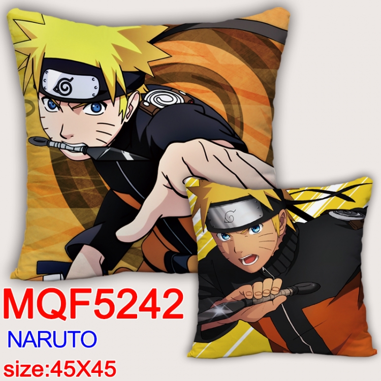 Naruto Square double-sided full-color pillow cushion 45X45CM NO FILLING MQF 5242