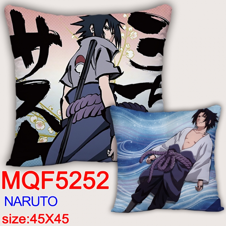 Naruto Square double-sided full-color pillow cushion 45X45CM NO FILLING  MQF 5252