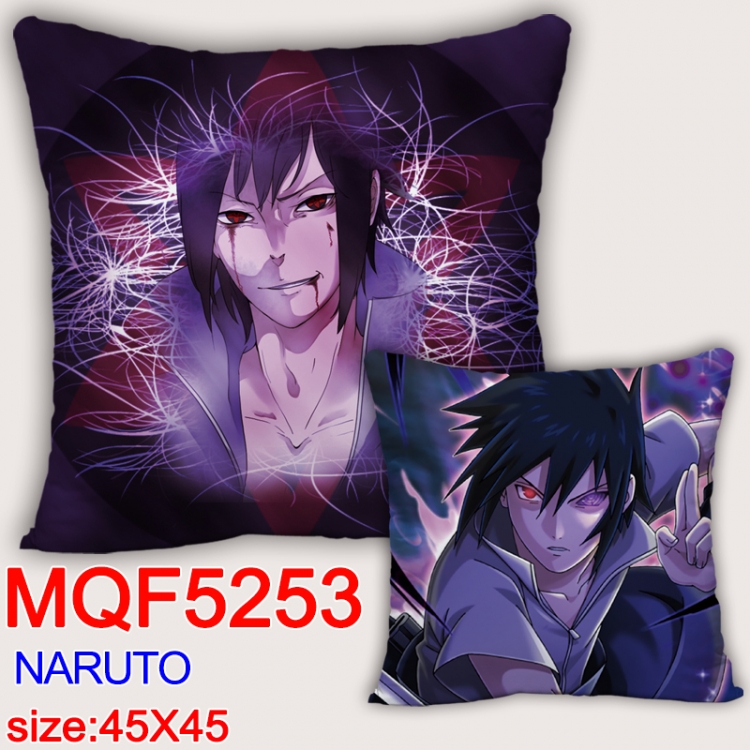 Naruto Square double-sided full-color pillow cushion 45X45CM NO FILLING MQF 5253