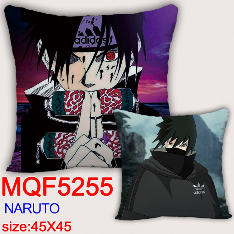 Naruto Square double-sided full-color pillow cushion 45X45CM NO FILLING  MQF 5255