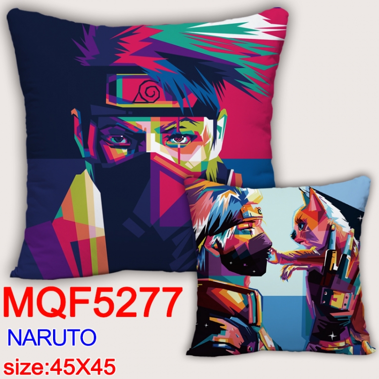 Naruto Square double-sided full-color pillow cushion 45X45CM NO FILLING MQF 5277
