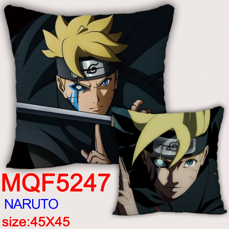 Naruto Square double-sided full-color pillow cushion 45X45CM NO FILLING MQF 5247