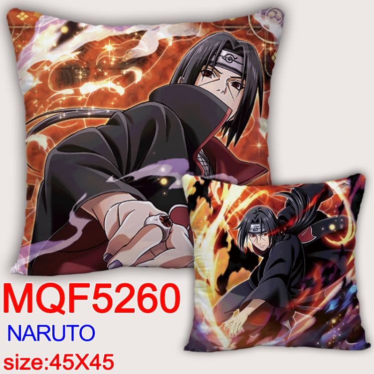Naruto Square double-sided full-color pillow cushion 45X45CM NO FILLING MQF 5260