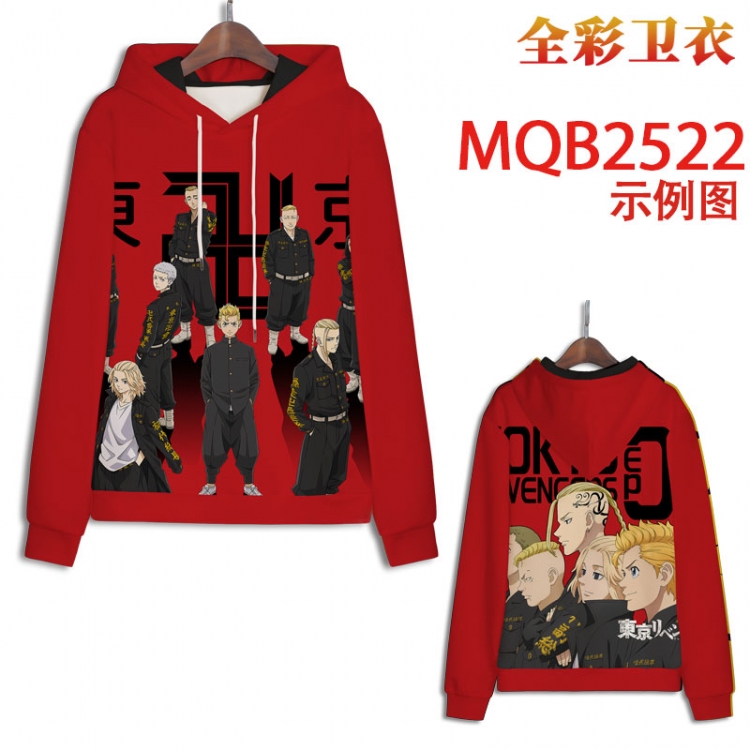 Tokyo Revengers Full color hooded sweatshirt without zipper pocket from XXS to 4XL MQB-2522