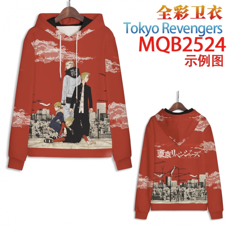Tokyo Revengers Full color hooded sweatshirt without zipper pocket from XXS to 4XL MQB-2524