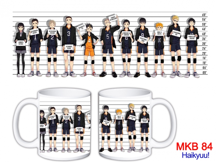 Haikyuu!! Anime color printing ceramic mug cup price for 5 pcs MKB-84