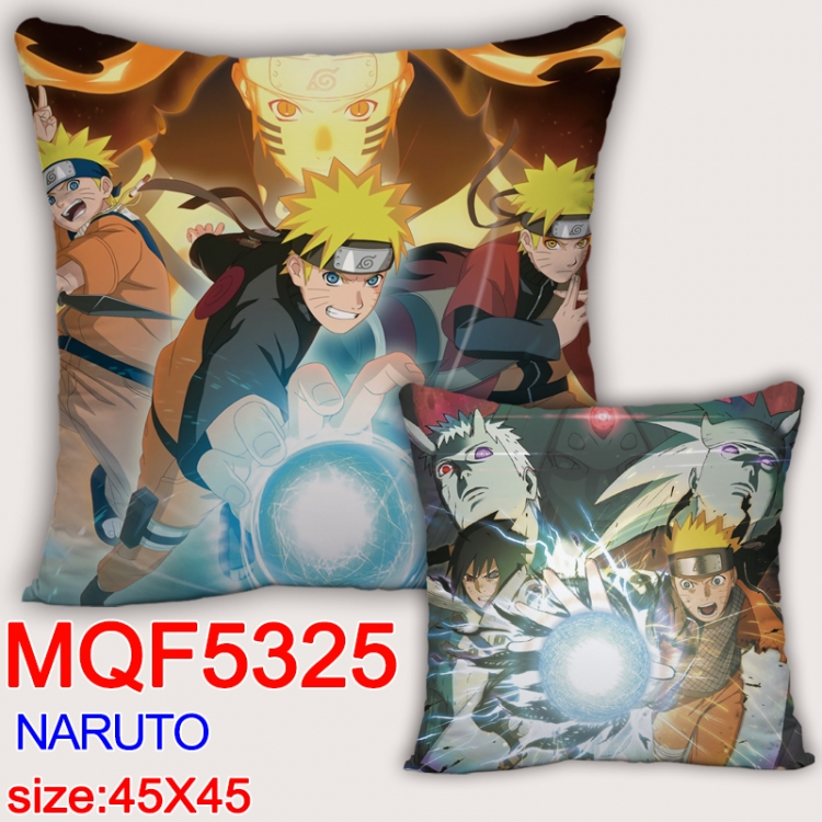 Naruto Square double-sided full-color pillow cushion 45X45CM NO FILLING MQF 5325
