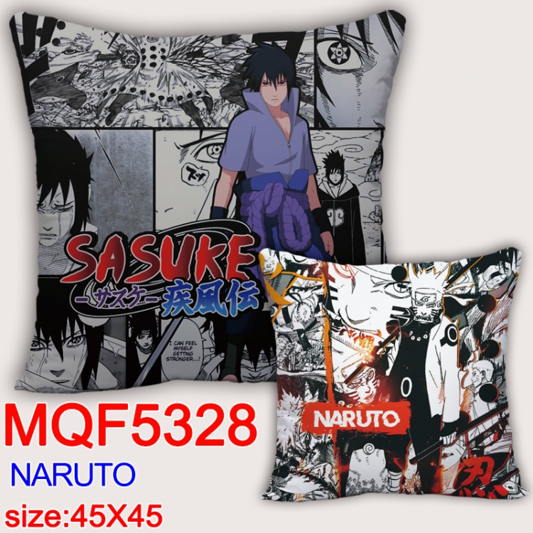 Naruto Square double-sided full-color pillow cushion 45X45CM NO FILLING MQF 5328