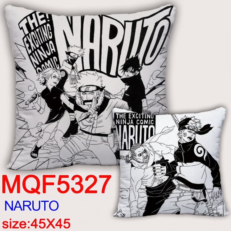 Naruto Square double-sided full-color pillow cushion 45X45CM NO FILLING  MQF 5327