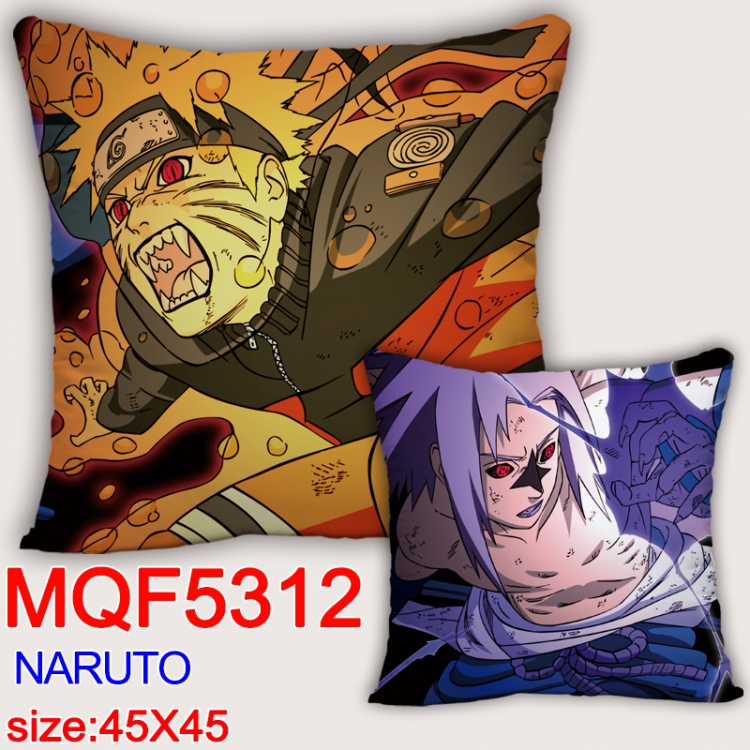 Naruto Square double-sided full-color pillow cushion 45X45CM NO FILLING MQF 5312