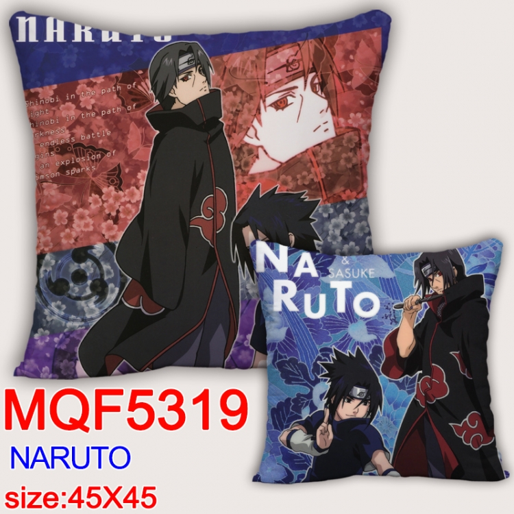 Naruto Square double-sided full-color pillow cushion 45X45CM NO FILLING MQF 5319