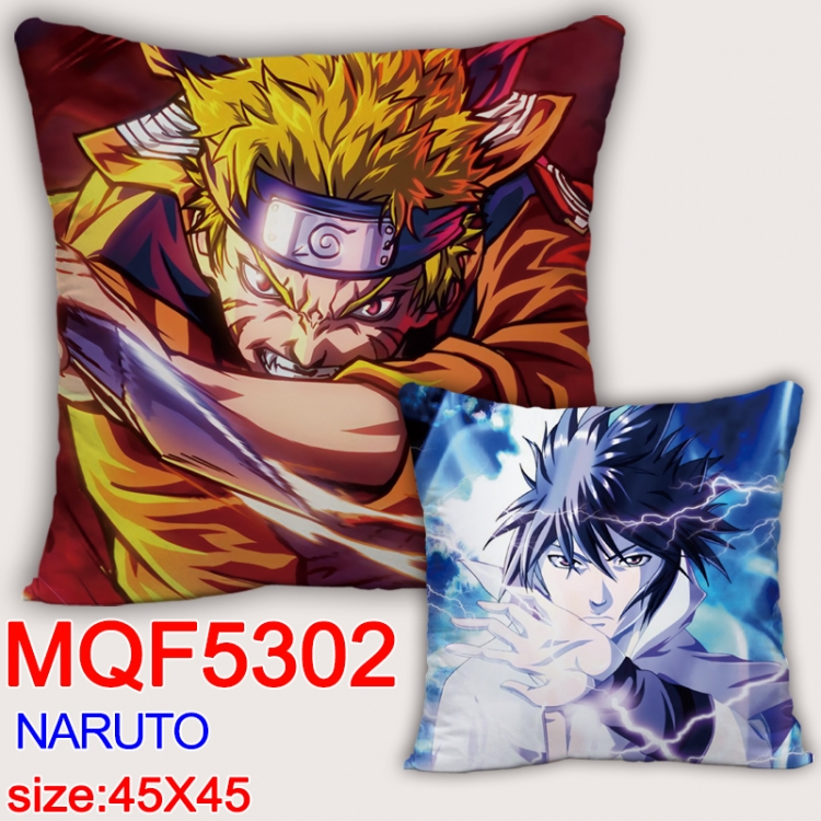 Naruto Square double-sided full-color pillow cushion 45X45CM NO FILLING MQF 5302