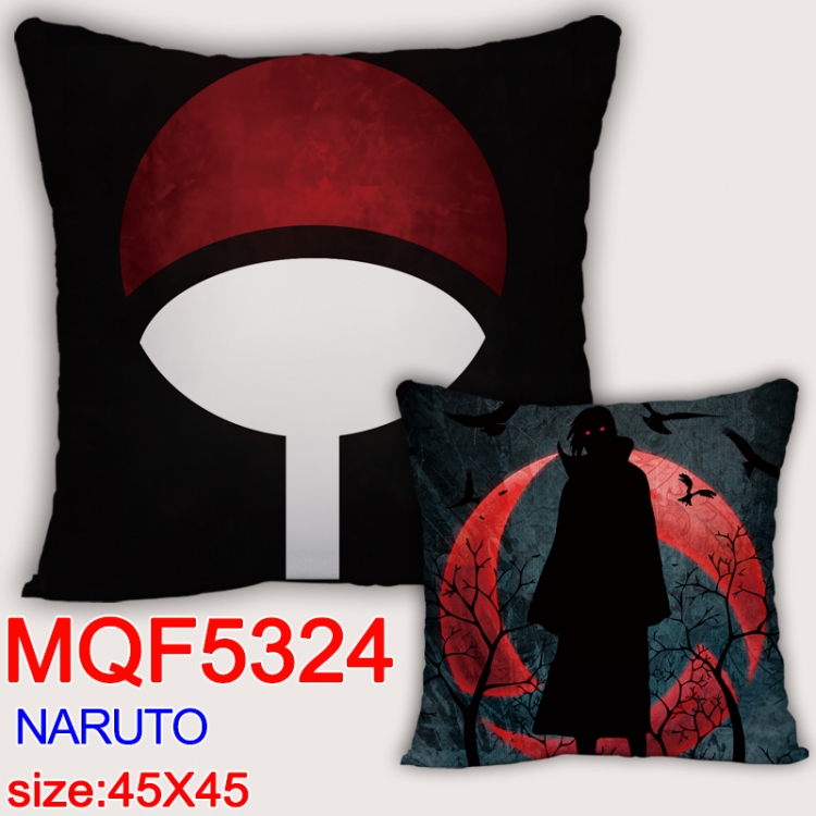 Naruto Square double-sided full-color pillow cushion 45X45CM NO FILLING MQF 5324