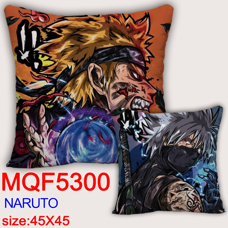 Naruto Square double-sided full-color pillow cushion 45X45CM NO FILLING MQF 5300