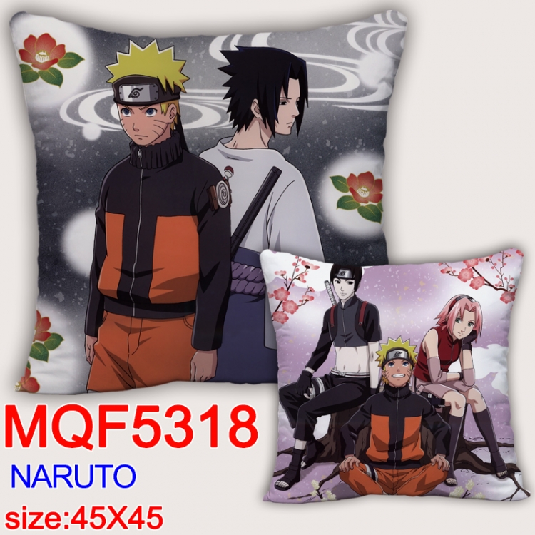 Naruto Square double-sided full-color pillow cushion 45X45CM NO FILLING MQF 5318