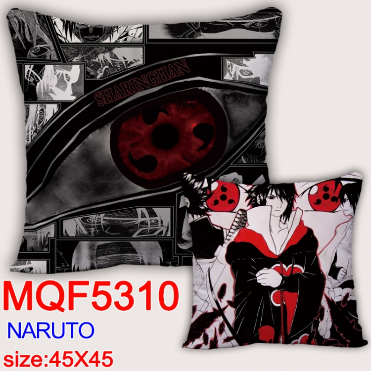 Naruto Square double-sided full-color pillow cushion 45X45CM NO FILLING  MQF 5310