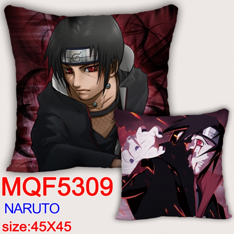 Naruto Square double-sided full-color pillow cushion 45X45CM NO FILLING MQF 5309