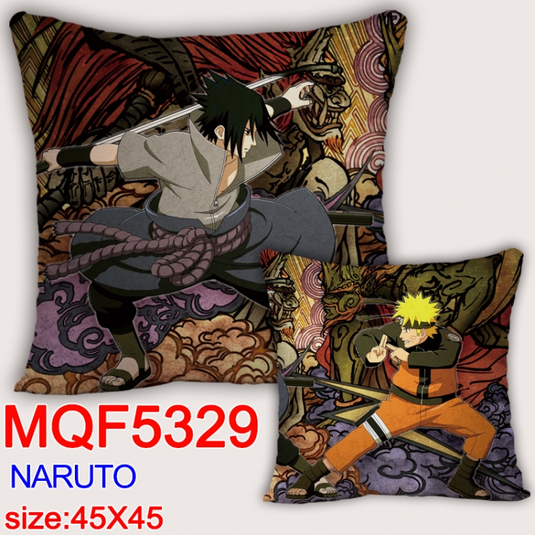 Naruto Square double-sided full-color pillow cushion 45X45CM NO FILLING MQF 5329