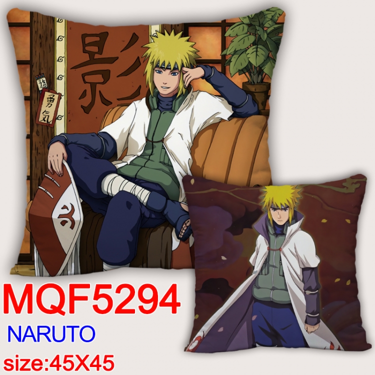 Naruto Square double-sided full-color pillow cushion 45X45CM NO FILLING MQF 5294