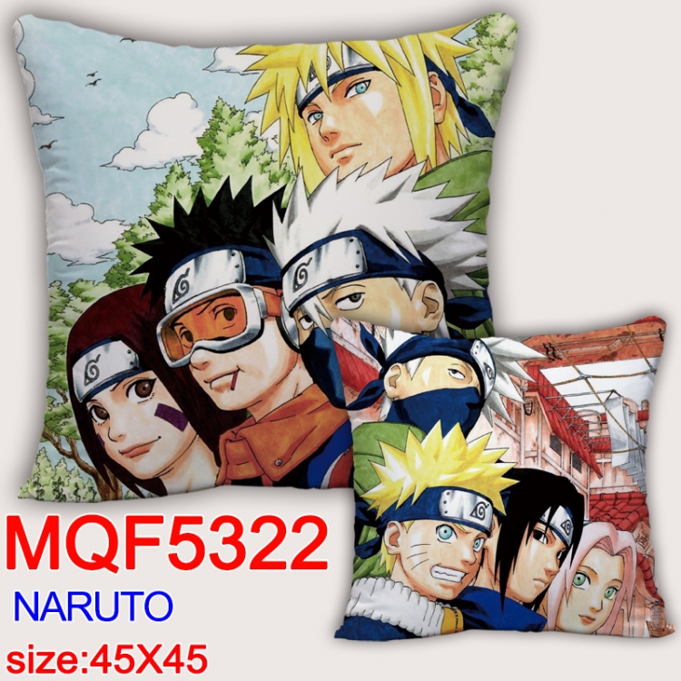 Naruto Square double-sided full-color pillow cushion 45X45CM NO FILLING MQF 5322