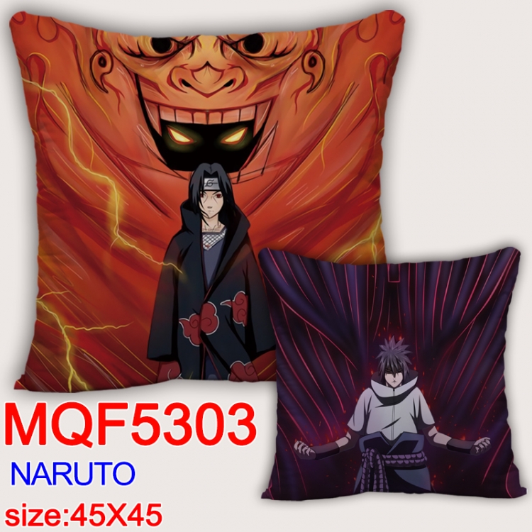 Naruto Square double-sided full-color pillow cushion 45X45CM NO FILLING MQF 5303