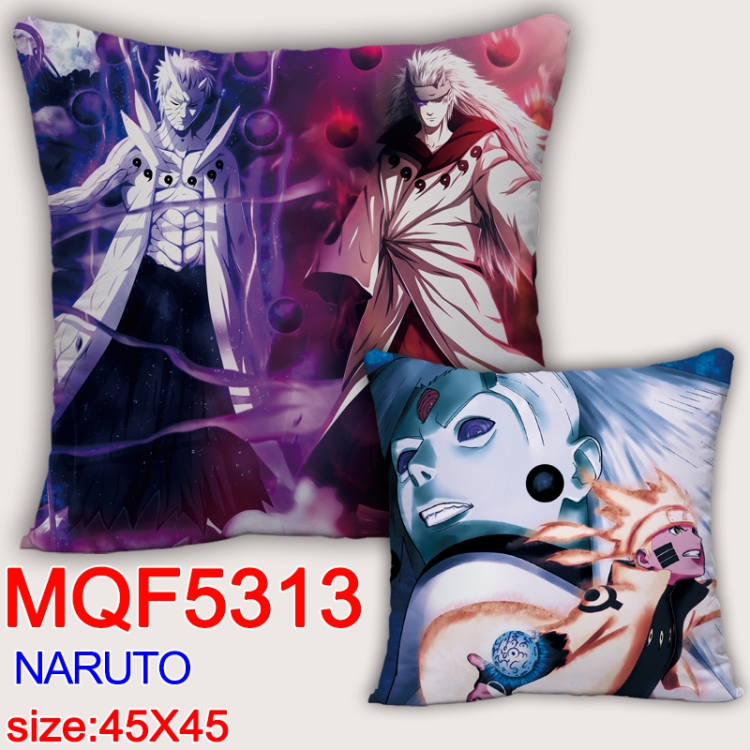 Naruto Square double-sided full-color pillow cushion 45X45CM NO FILLING MQF 5313