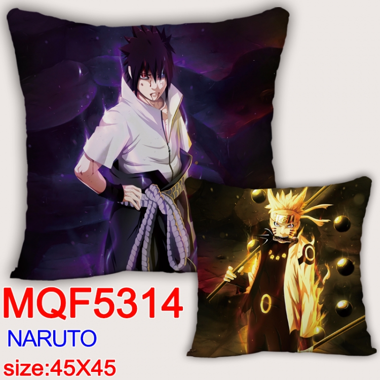 Naruto Square double-sided full-color pillow cushion 45X45CM NO FILLING MQF 5314