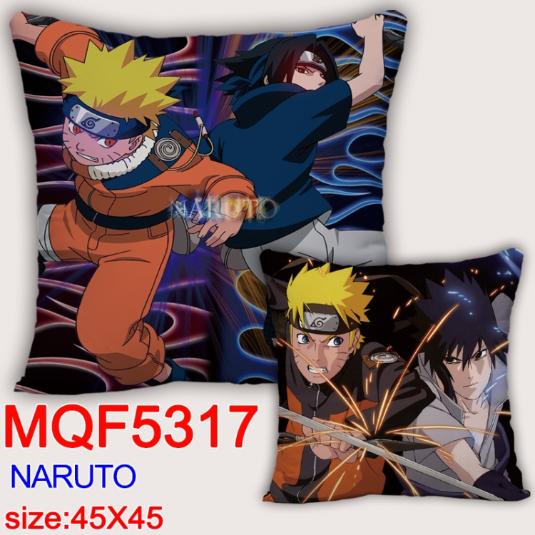 Naruto Square double-sided full-color pillow cushion 45X45CM NO FILLING MQF 5317