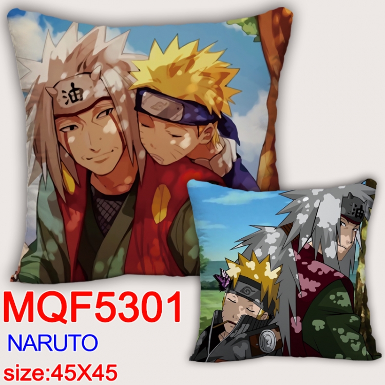 Naruto Square double-sided full-color pillow cushion 45X45CM NO FILLING MQF 5301
