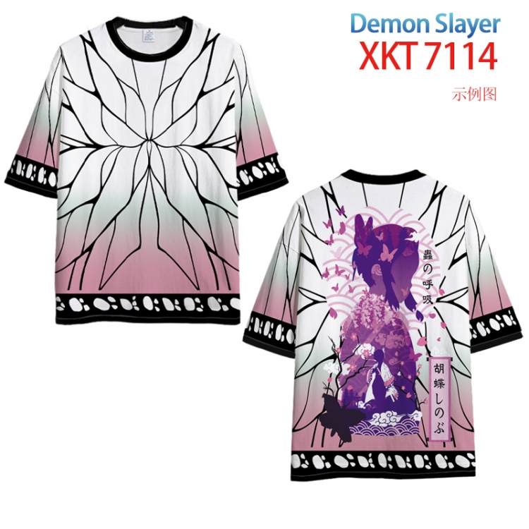 Demon Slayer Kimets Loose short sleeve round neck T-shirt  from S to 6XL XKT 7114