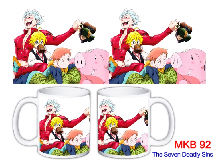 The Seven Deadly Sins Anime color printing ceramic mug cup price for 5 pcs MKB-92
