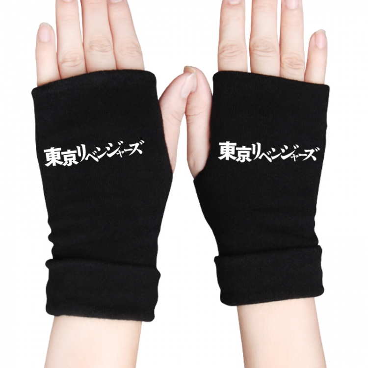 Tokyo Revengers Anime knitted half finger gloves