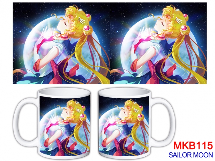 sailormoon Anime color printing ceramic mug cup price for 5 pcs MKB-115