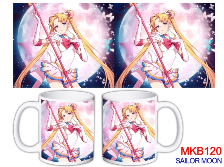 sailormoon Anime color printing ceramic mug cup price for 5 pcs MKB-120