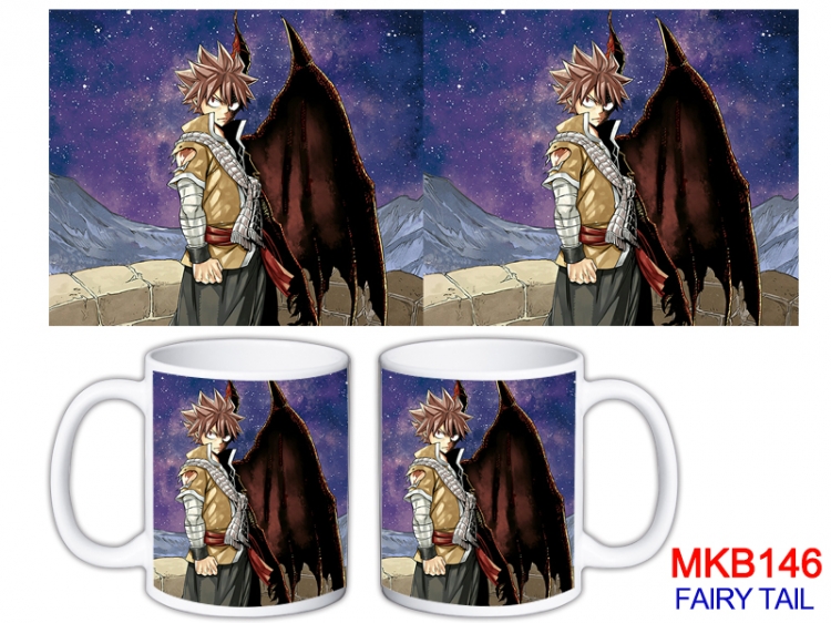 Fairy tail Anime color printing ceramic mug cup price for 5 pcs MKB-146