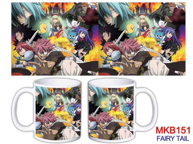 Fairy tail Anime color printing ceramic mug cup price for 5 pcs MKB-151