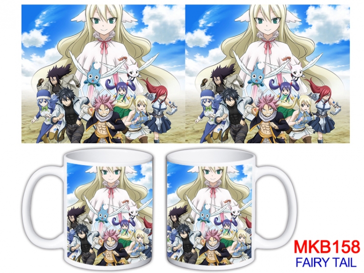 Fairy tail Anime color printing ceramic mug cup price for 5 pcs MKB-158