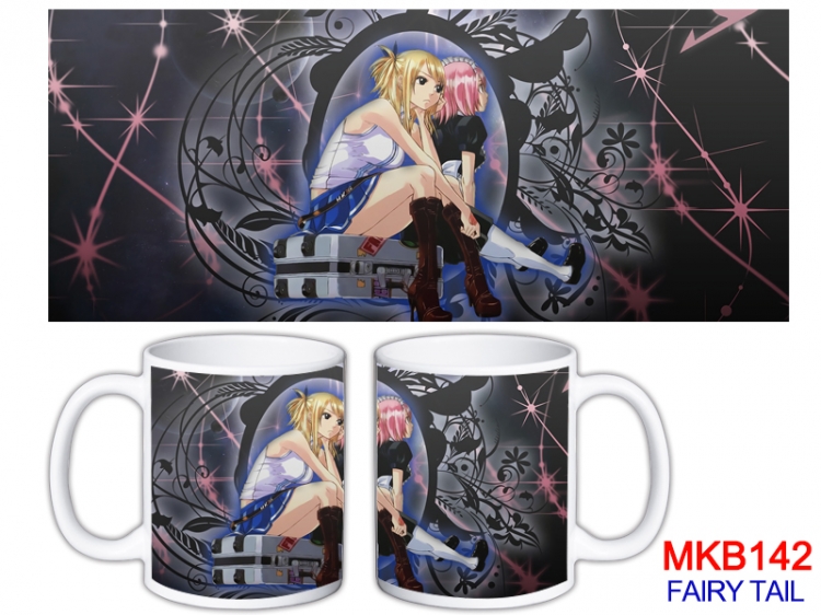 Fairy tail Anime color printing ceramic mug cup price for 5 pcs MKB-142