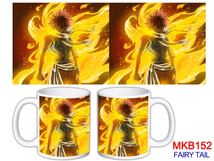 Fairy tail Anime color printing ceramic mug cup price for 5 pcs MKB-152