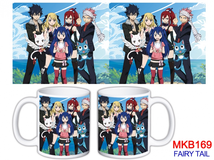 Fairy tail Anime color printing ceramic mug cup price for 5 pcs MKB-169